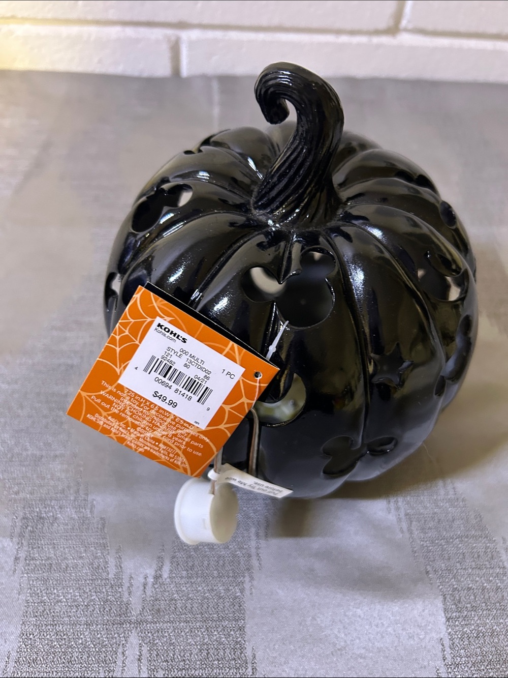 Disney Mickey Halloween Light up LED Pumpkin Decor Kohls 2022